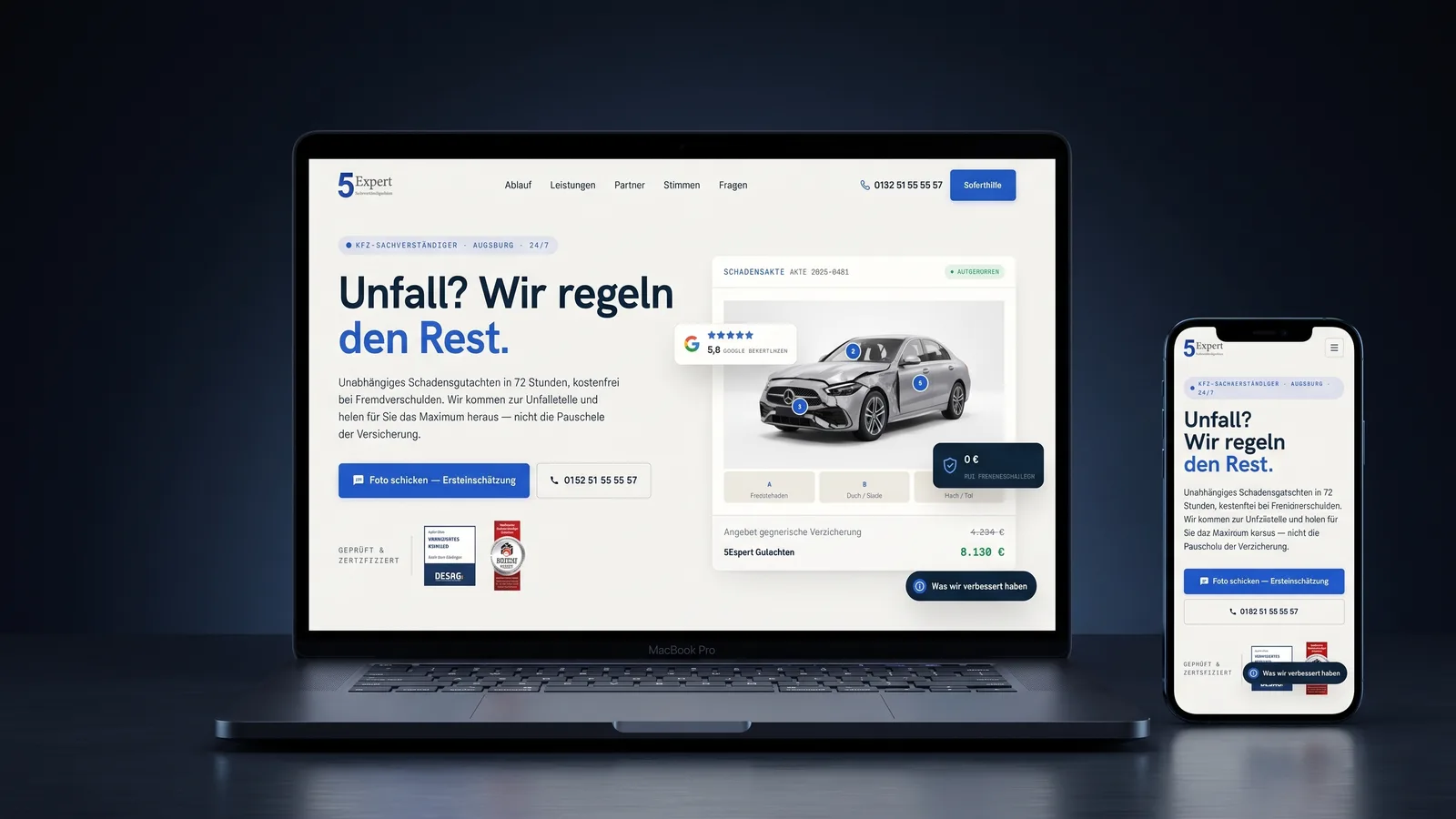 5Expert — Projekt-Mockup