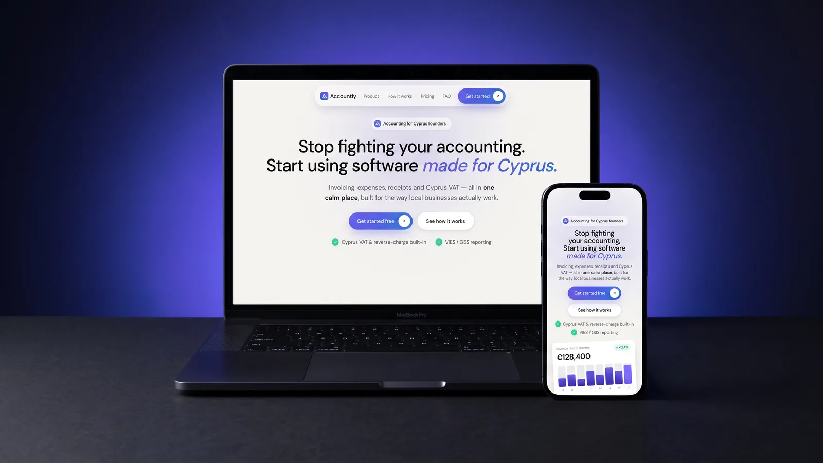 Accountly — Projekt-Mockup