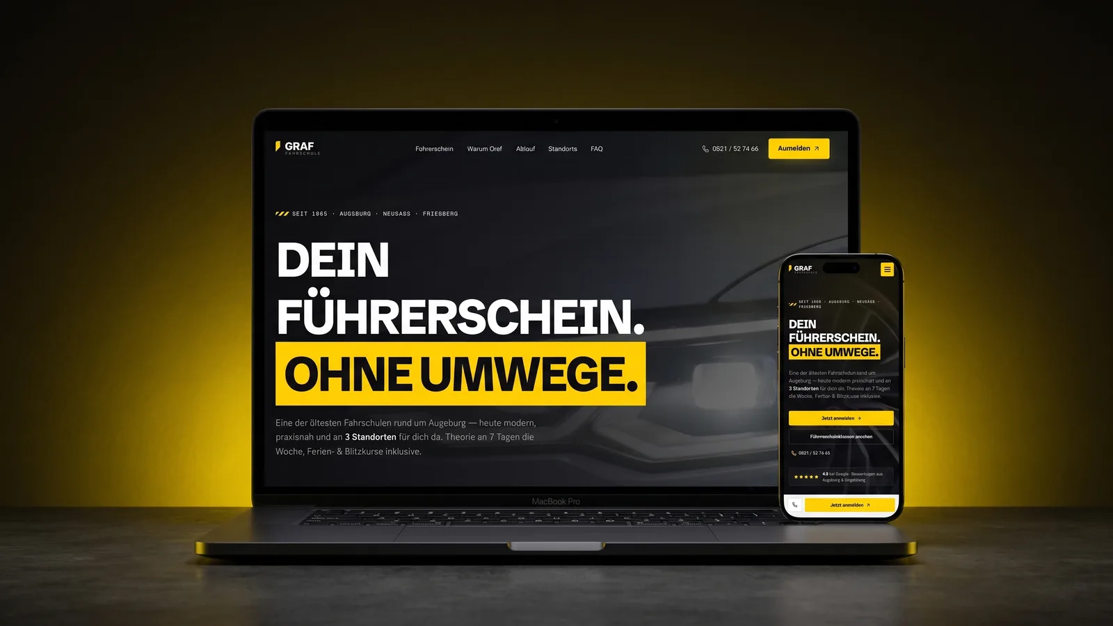 Fahrschule Graf — Projekt-Mockup