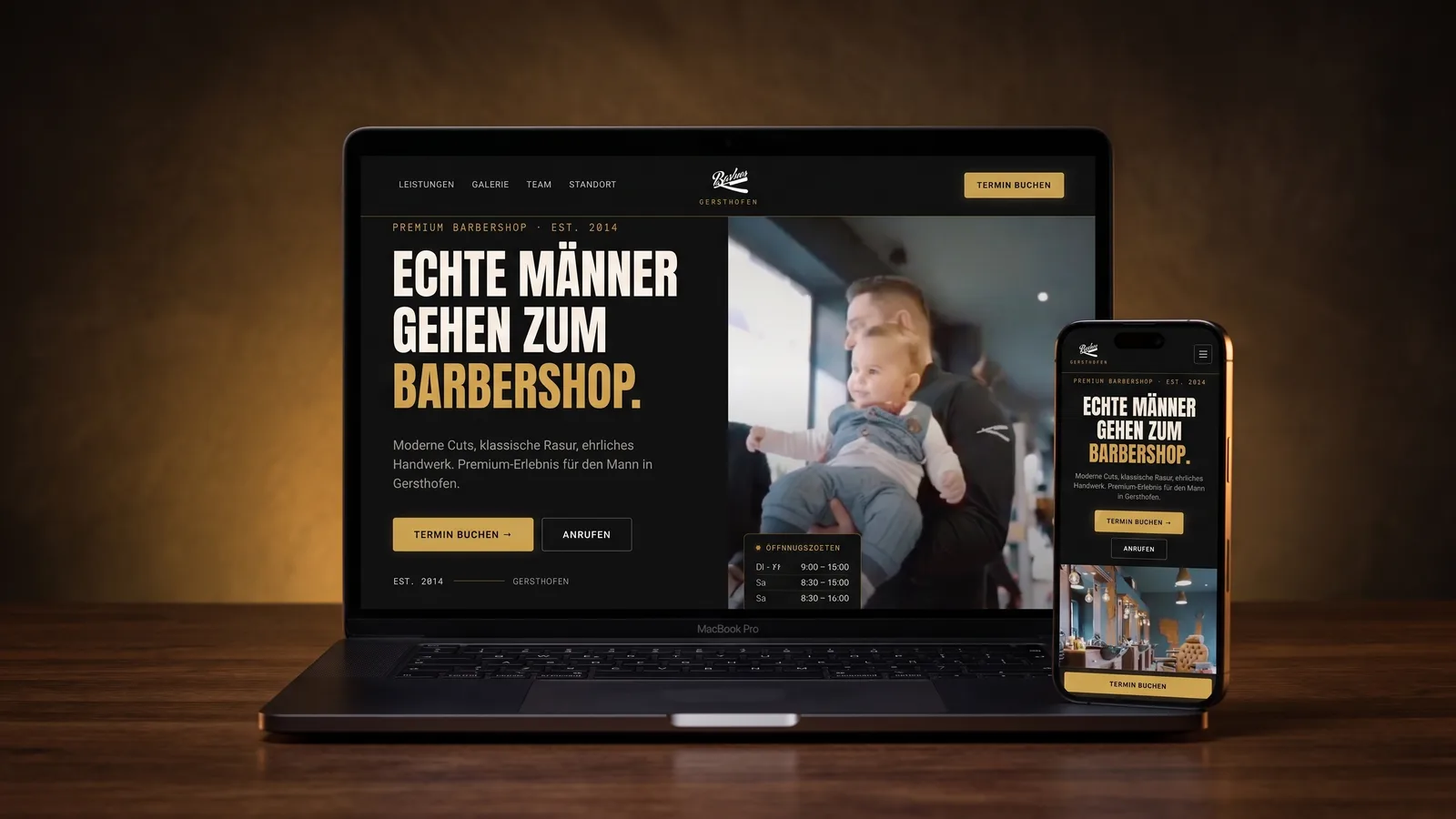 LaBarbier — Projekt-Mockup