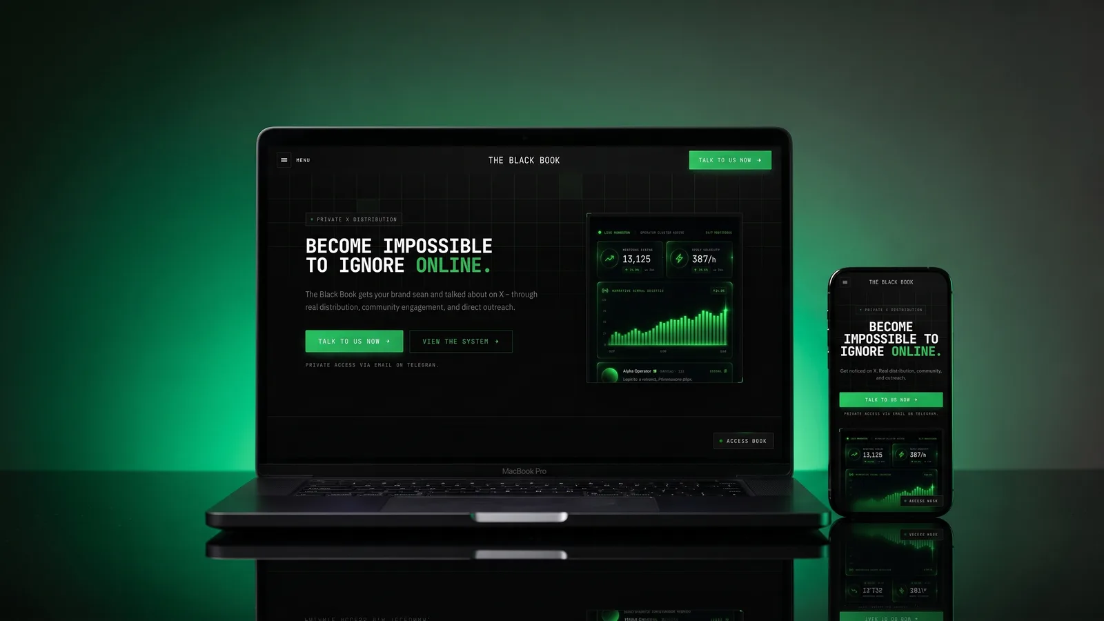 The Black Book — Projekt-Mockup